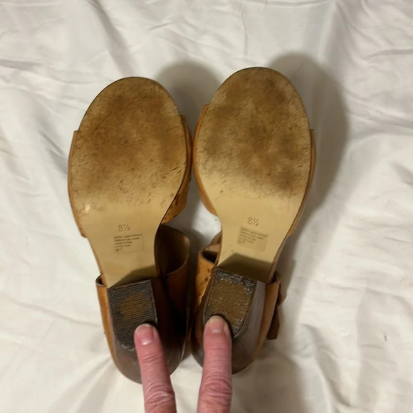 Seychelles Cleopatra Leather Heel Open Toe size 8.5 - Picture 10 of 11